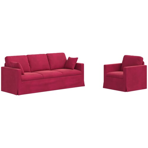  Set sofe 2 pcs Vinska crvena 198 x 78 x 80 cm Bar&amp;scaron;un Slike