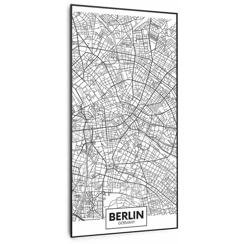 Klarstein Wonderwall Air Art Smart, infrardeči grelnik, zemljevid Berlina. 60 x 120 cm, 700 W