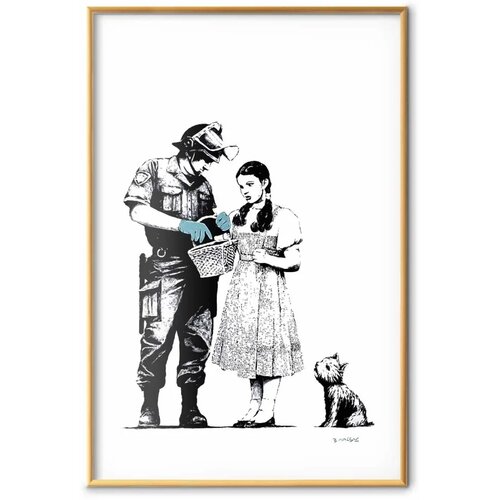  Plakat - Dorothy and the Policeman 29.7x42 Zlatni okvir Slike