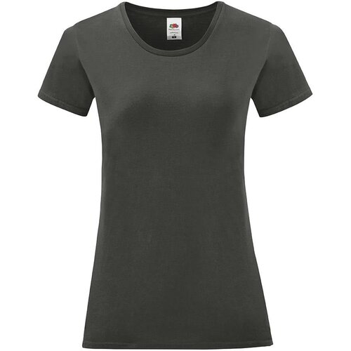Fruit Of The Loom Iconic Women's Graphite T-shirt in combed cotton Cijene