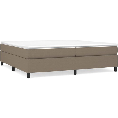 vidaXL Krevet s oprugama i madracem smeđesivi 200x200 cm od tkanine Cijene