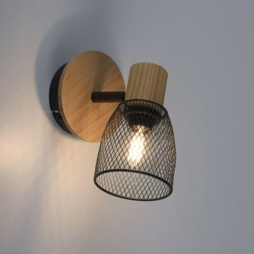 Just LIGHT. 15191-79 - Zidni spot TAMIS 1xE14/10W/230V borovina Slike