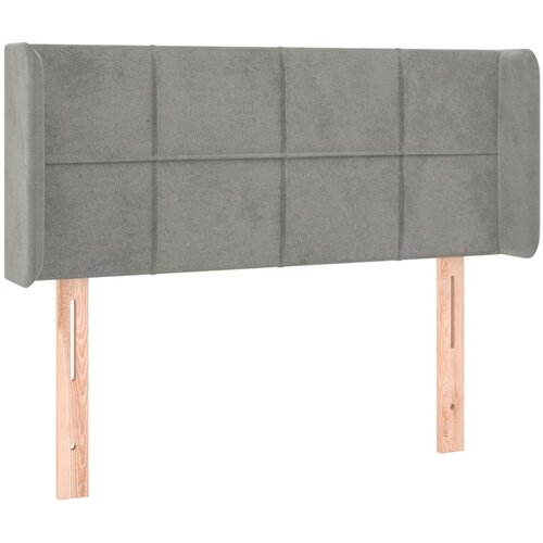 Maison Chic vzglavna omarica - nočna omarica - posteljna omarica z u&amp;scaron;esi svetlo sivo 93x16x78/88 cm žamet, (21708739) Slike