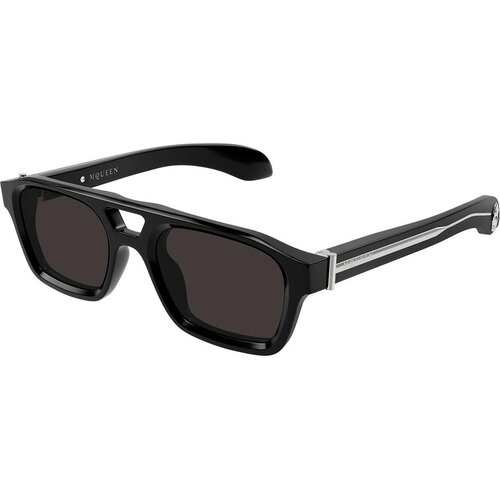Alexander Mcqueen AM0505S 001 ONE SIZE (52) Črna/Siva Slike