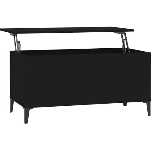  Stolić za kavu crni 90 x 44,5 x 45 cm od konstruiranog drva Slike