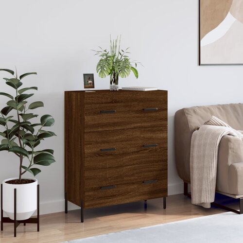 VidaXL Komoda boja smeđeg hrasta 69 5x34x90 cm od konstruiranog drva Slike