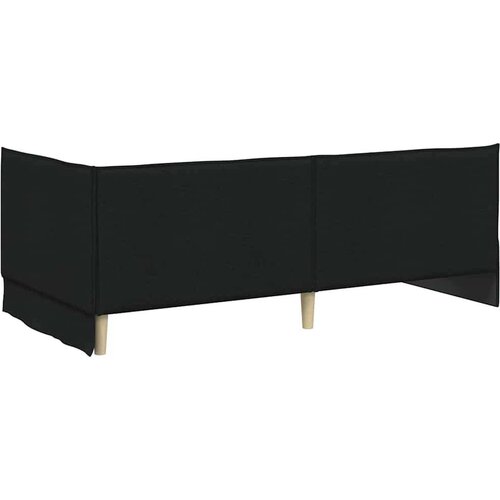 VidaXL kutni okvir kreveta s uzglavljem crna 80 x 200 cm bar&amp;scaron;un Slike