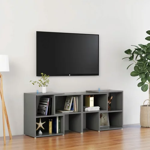 vidaXL TV omarica siva 104x30x52 cm iverna plošča