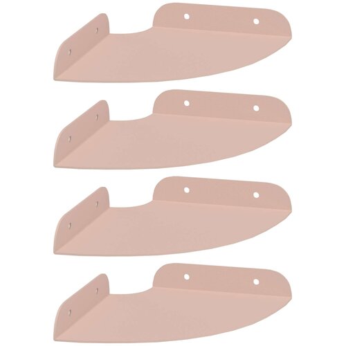  Lebdeća polica s policom 4 pcs Ružičasta 15 x 15 x 2 cm Slike