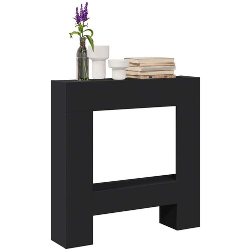 vidaXL Okvir za kamin crni 81x18x82 cm od konstruiranog drva Cijene