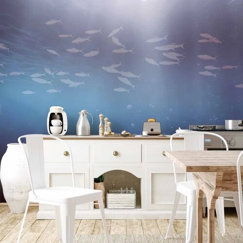  Foto tapeta - Fish in the depths 100x70 Vodootporna Cene