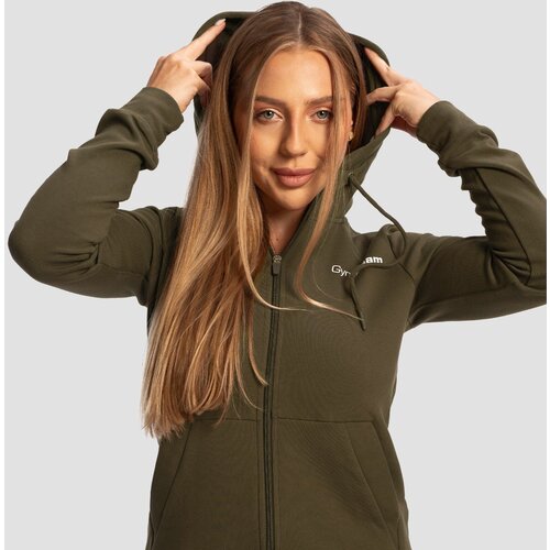 GymBeam Women&amp;lsquo;s limitless zip up hoodie espresso Slike