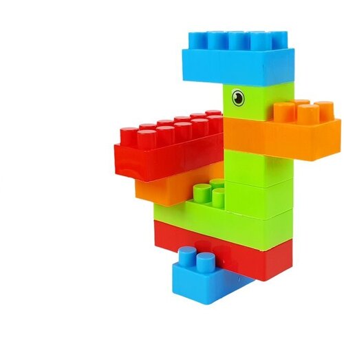Lean Toys kocke v vrečki s 320 elementi Slike