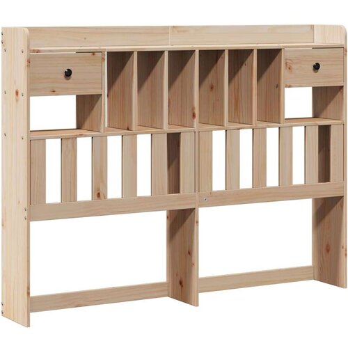VidaXL Krevet s regalom za knjige bez madraca 150 x 200 cm od borovine Slike