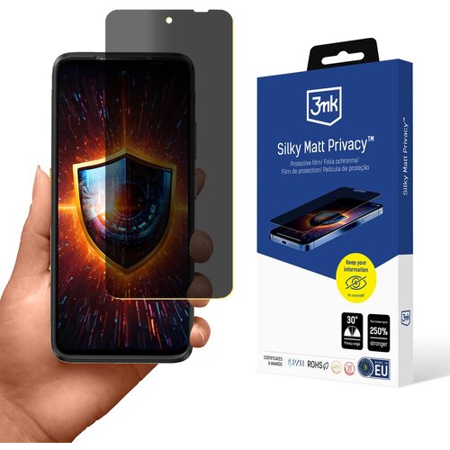 BZ 3MK kaljeno steklo za telefone ulefone armor 23 ultra privacy silky matt, (5000025060) Cene
