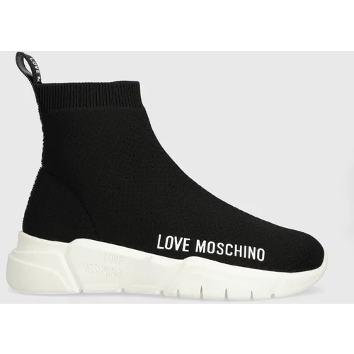 Love Moschino Superge črna barva, JA15263G1IIZ500A