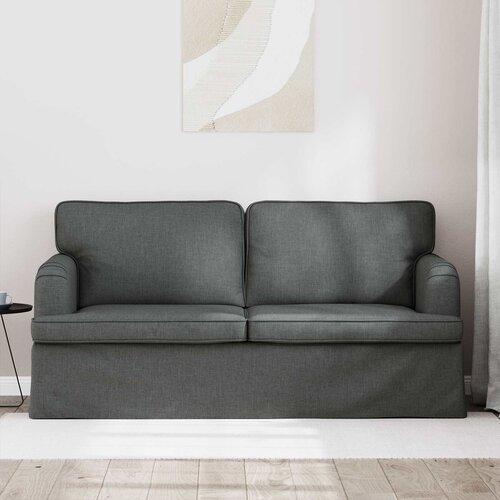 SOFA Tamno siva 162 x 80 x 85 cm tkanina Slike