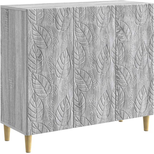 vidaXL Strani &scaron;al Siva Sonoma 89 x 34,5 x 80 cm Inženirski les, (5000253242) Cene
