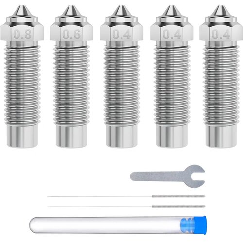 Elegoo Hardened Steel Nozzle Set for Neptune 4 Plus/Max - Set of 5 Cene