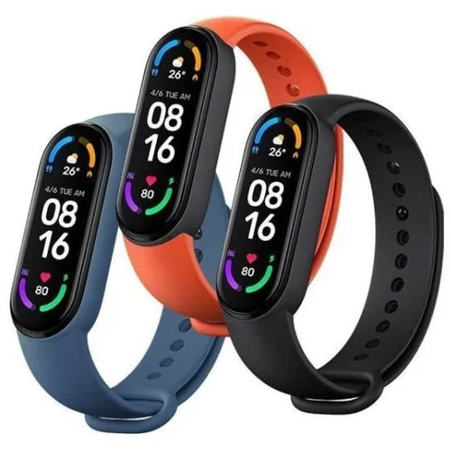  Zamjenske narukvice Mi Band 6 (3pack) – crna, narandžasta, plava