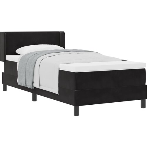 vidaXL Boxspring - Krevet s oprugama i madracem Crni 100x200 cm Bar&scaron;un Crna Cijene