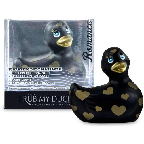 Big Teaze Toys my duckie romance 2.0 - račji vodoodporni klitorisni vibrator (črno-zlati) Cene