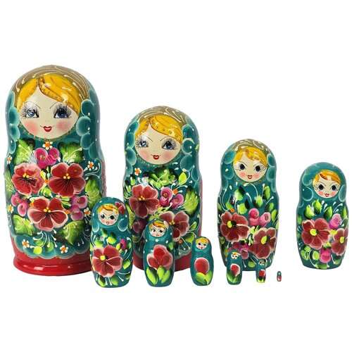  Originalna ruska matrjo&amp;scaron;ka 26 cm, set od 10 kom Slike