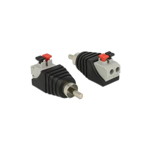 Delock 65566 Cinch adapter [1x mu&scaron;ki cinch konektor - 1x utičnica] crna, siva, crvena Cijene