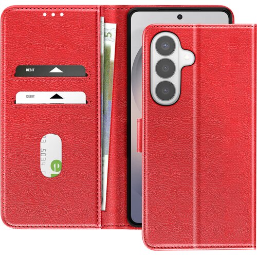 AVIZAR Chesterfield preklopna torbica za Galaxy S26 Plus s stojalom, Rdeča, (5000306823) Slike