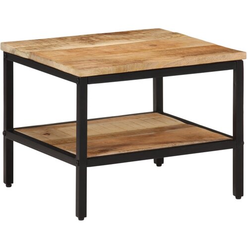 vidaXL Klubska mizica 45x45x35 cm trden robusten mangov les Cene