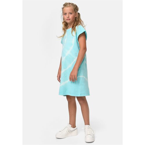 Urban Classics Kids Dye aquablue dress with tie for girls Slike