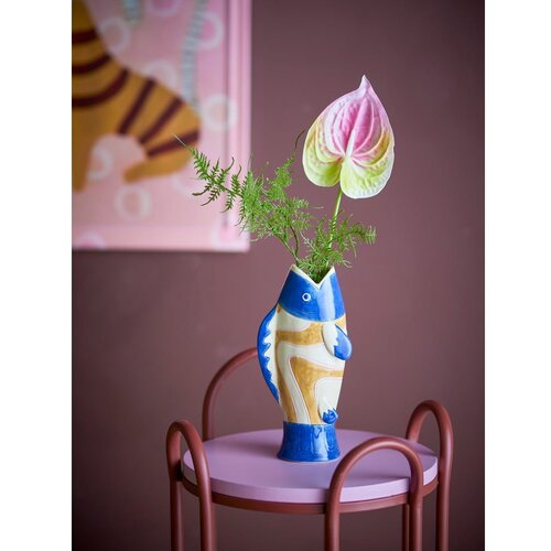 Bloomingville Ručno oslikana vaza od kamenine (visina 22 cm) Irving &amp;ndash; Slike