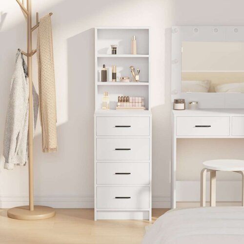vidaXL Bijela MDF Standard Highboard Pravokutni Minimalistički Cene