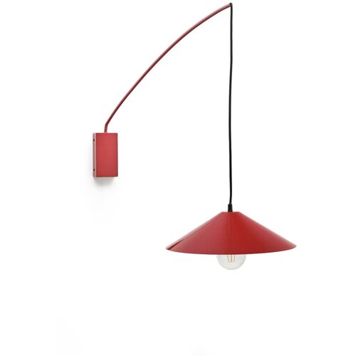 Kave Home Rdeča stenska svetilka &amp;oslash; 35 cm Kally &amp;ndash; Slike