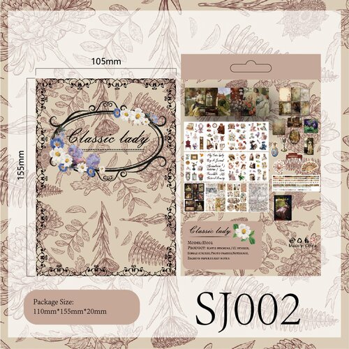 INF Komplet nalepk Classic Lady - SJ002 (149 kosov), (21296271) Slike