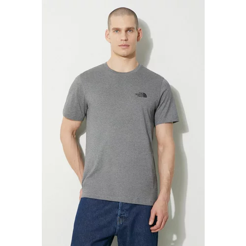 The North Face Kratka majica M S/S Simple Dome Tee moška, siva barva, NF0A87NGDYY1