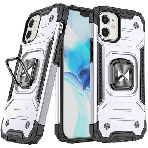 Wozinsky Armoured etui za iPhone 14, magnetno držalo Ring Armor, srebrn, (21522209) Cene
