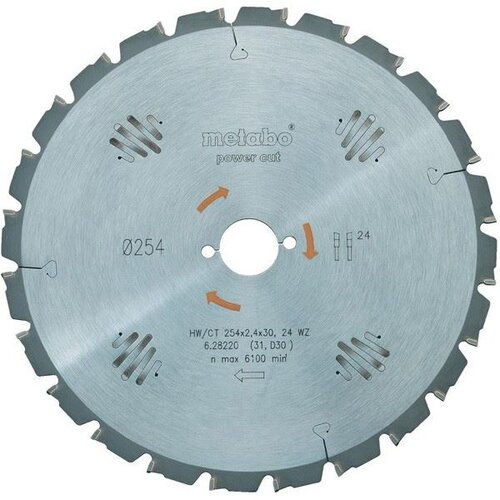 Metabo 628221000 List za ger &amp;oslash;254x30mm, HW/CT, 48 zuba WZ Slike