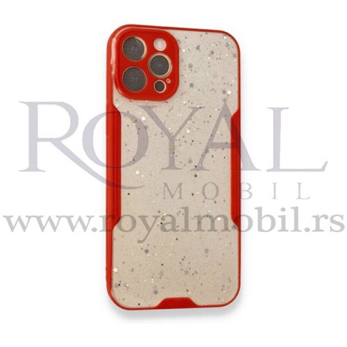  silikonska futrola sa okvirom i zvezdicama za iphone 12 / iphone 12 pro (6.1) crvena Slike