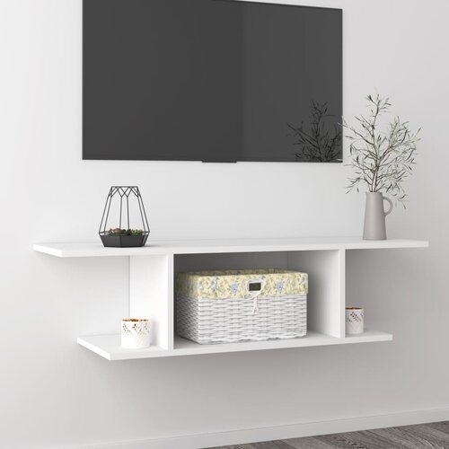  Zidni TV ormarić bijeli 103 x 30 x 26,5 cm Cene