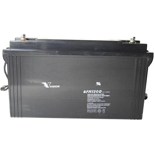 Vision Akkus 6FM120DX 6FM120DX svinčeni akumulator 12 V 120 Ah svinčevo-koprenast (&amp;Scaron; x V x G) 410 x 227 x 176 mm M8-vijačni priklop brez vzdrževanja\, obstojnostni cikel, (20438314) Slike