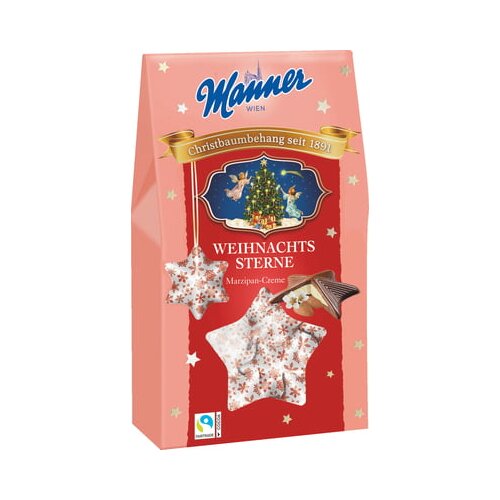 Manner Božične zvezde z marcipanovo kremo Cene