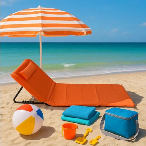 LemonPlanet Ležaljka sklopiva za plažu 140x39cm Slike