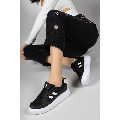 Riccon Black and White Women's Sneakers 0012151 Cene