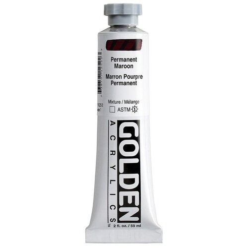  GOLDEN Heavi Bodi Akrilna boja 148 ml | 1252 permanent maroon Slike