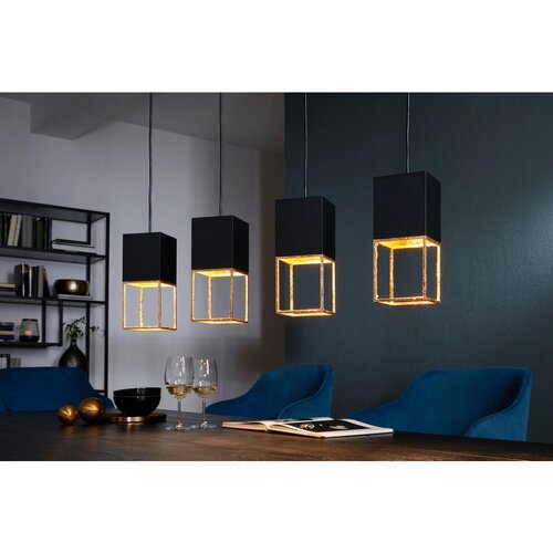 Eglo montebaldo visilica/4, led, gu10, 4x5w, crno/zlatna Slike