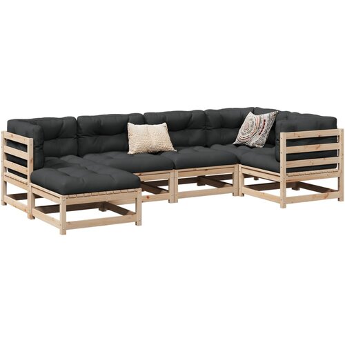  6-dijelni set vrtnih sofa od masivne borovine Cijene
