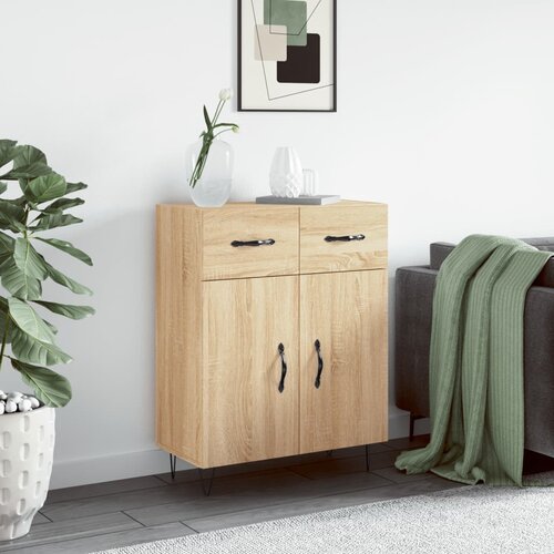 vidaXL Komoda sonoma hrast 69,5x34x90 cm inženirski les Cene