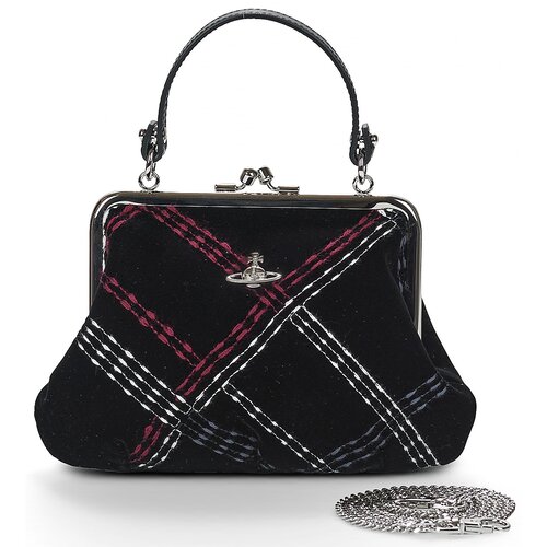 Vivienne Westwood Ročne torbice GRANNY FRAME PURSE Črna Slike