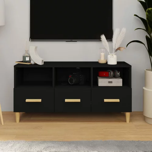 vidaXL TV ormarić crni 102 x 36 x 50 cm od konstruiranog drva